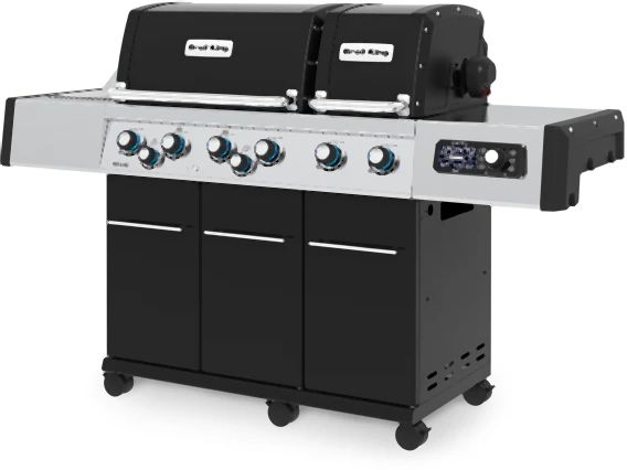 Broil King® Regal™ Q 690 Pro 6-Burner Black Freestanding Natural Gas Grill-3