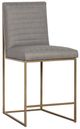 Fairfield® Customizavle Uma Counter Stool with Bright Brass Base-0