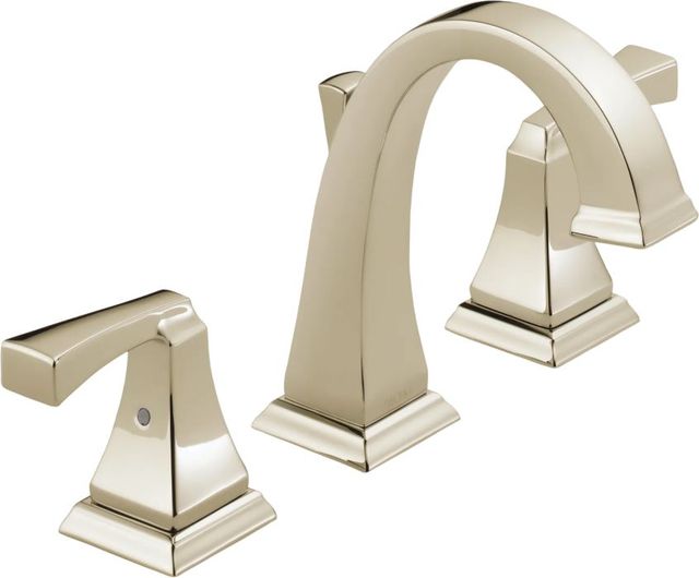Delta Dryden® Polished Nickel 2-Handle Widespread Bathroom Faucet-0