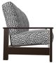 Telescope Casual Leeward Agra Classic/Kona Fabric/Polymer Outdoor Cushion Three-Seat Sofa with Chestnut Rustic Polymer Arms-2