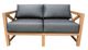 CabanaCoast® Customizable Kensington SOL Teak™ Outdoor Love Seat-1