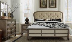 Liberty Furniture Americana Farmhouse 4-Piece Beige/Dusty Taupe Queen Bedroom Set