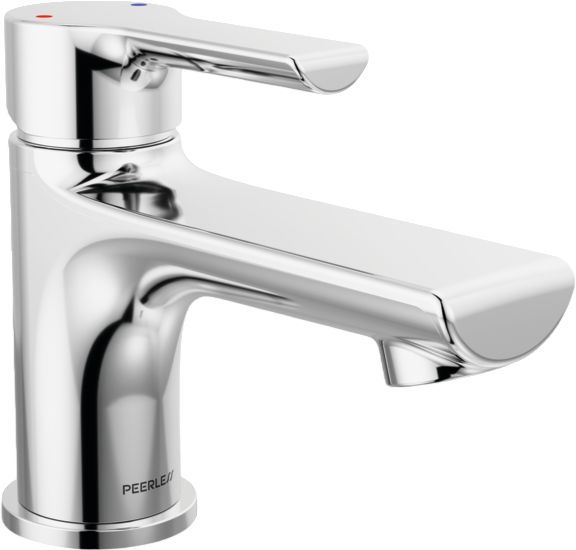 Peerless Flute™ Chrome Single Top Handle Lavatory Faucet with Pop-Up-0