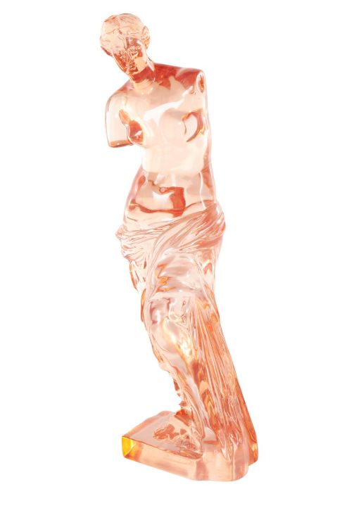 Deco Marche Cosmoliving by Cosmopolitan Orange Woman Tinted Decorative Sculpture-1