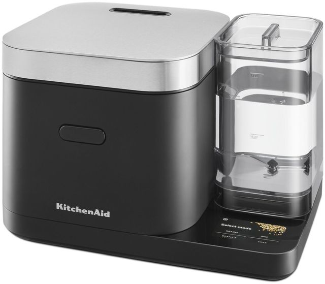 KitchenAid® Black Matte Grain and Rice Cooker -0