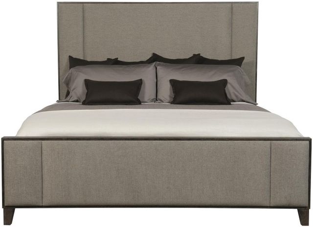 Bernhardt Linea Upholstered Charcoal Panel Bed-1