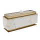 A & B Home Gold/White Lidded Box-0