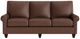 Bassett® Furniture Customizable Benchmade Premier Leather Panel Arm Sofa-1