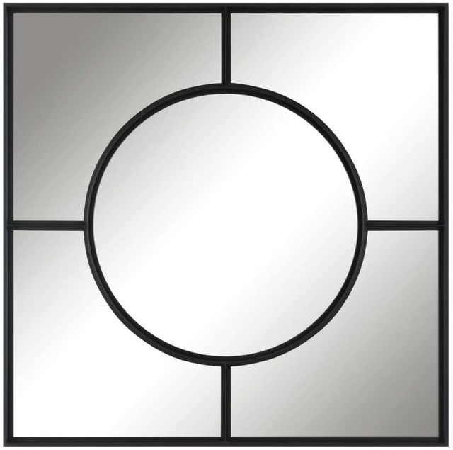 Uttermost® Spurgeon Satin Black Window Mirror-0