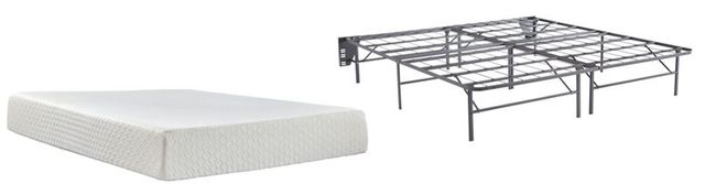 Sierra Sleep® by Ashley® Chime 2-Piece 12" Memory Foam and Better than a Boxspring Foundation Full Mattress Set-0