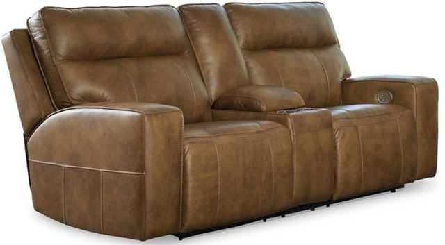 Signature Design by Ashley® Game Plan 2-Piece Caramel Living Room Set-2