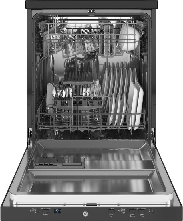 GE® 24" Black Portable Dishwasher with Sanitize Cycle-2