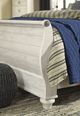 Signature Design by Ashley® Willowton Whitewash King Sleigh Footboard-1
