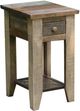 International Furniture Direct Antique Brown Chairside Table-0