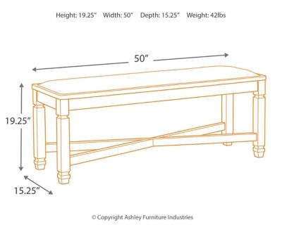 Signature Design by Ashley® Tyler Creek Black/Grayish Brown Bench-2