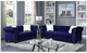Furniture of America® Giacomo Blue Loveseat-1