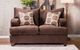 Furniture of America® Wessington Chocolate Loveseat-0
