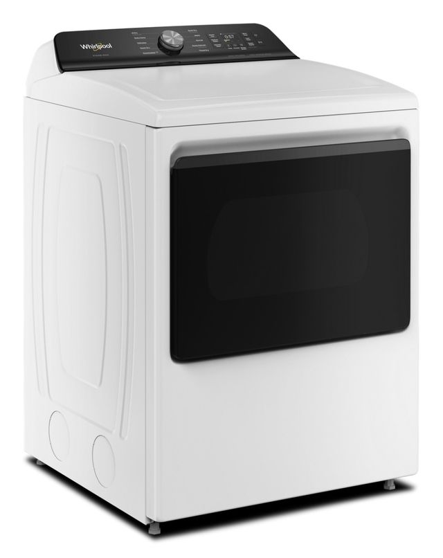 Whirlpool® 7.5 Cu. Ft. White Vented Electric Dryer with Steam Iron and AI Dry-3