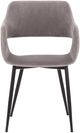 Armen Living Ariana Black/Gray Velvet Dining Arm Chair-2
