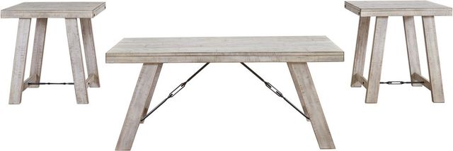 Signature Design by Ashley® Carynhurst 3-Piece Whitewash Occasional Table Set-1