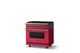 Viking® 5 Series 36" Valentine Pro Style Dual Fuel (NG) Range with Polished Chrome Trim-2