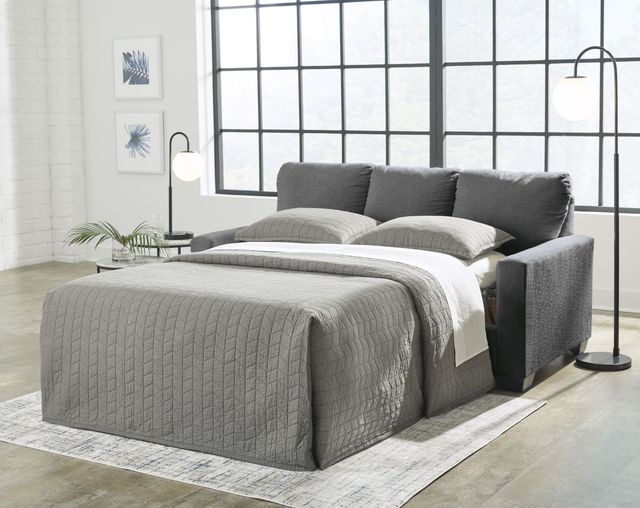 Signature Design by Ashley® Rannis Pewter Full Sofa Sleeper-4