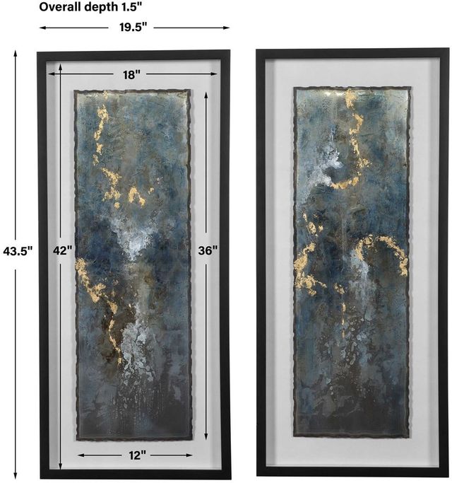 Uttermost® 2-Piece Glimmering Agate Abstract Prints Set-2