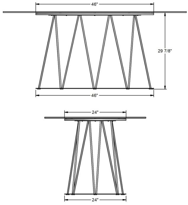 Amisco Customizable Calypso Rectangular Dining Table-1