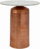 Moe's Home Collection Jackie Copper Large Accent Table with White Marble Top-0