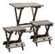 A & B Home 3-Piece Brown Table & Chairs Set-0