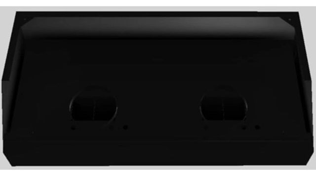 Vent-A-Hood® Designer Series 54" Black Wall Mounted Range Hood-2