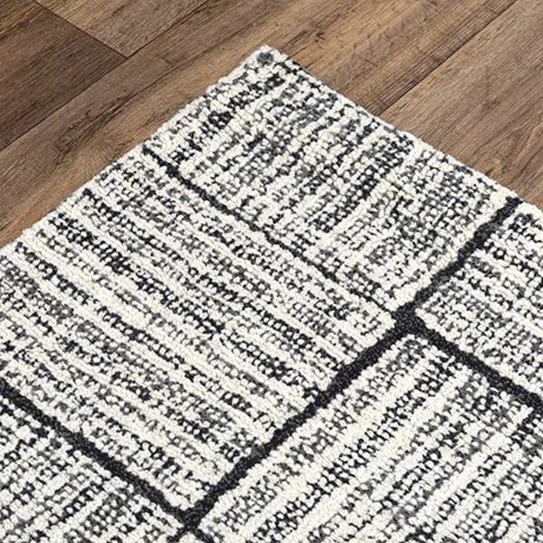 Rizzy Home Taylor Gray 5'x8' Rectangular Rug-3