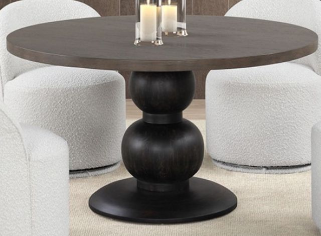 Furniture of America® Essen Espresso Round Dining Table with Black Base