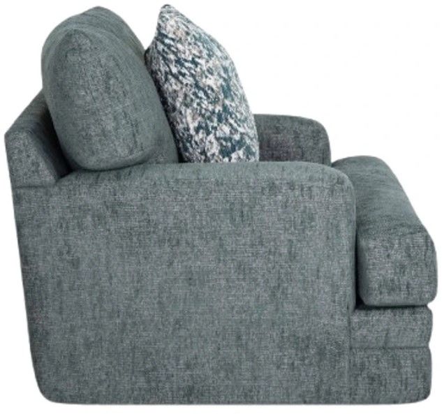 Franklin™ Emerald Matcha Teal Swivel Chair-2