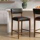 Armen Living Bennet 6-Piece Brown/Walnut Counter Stool Set-1
