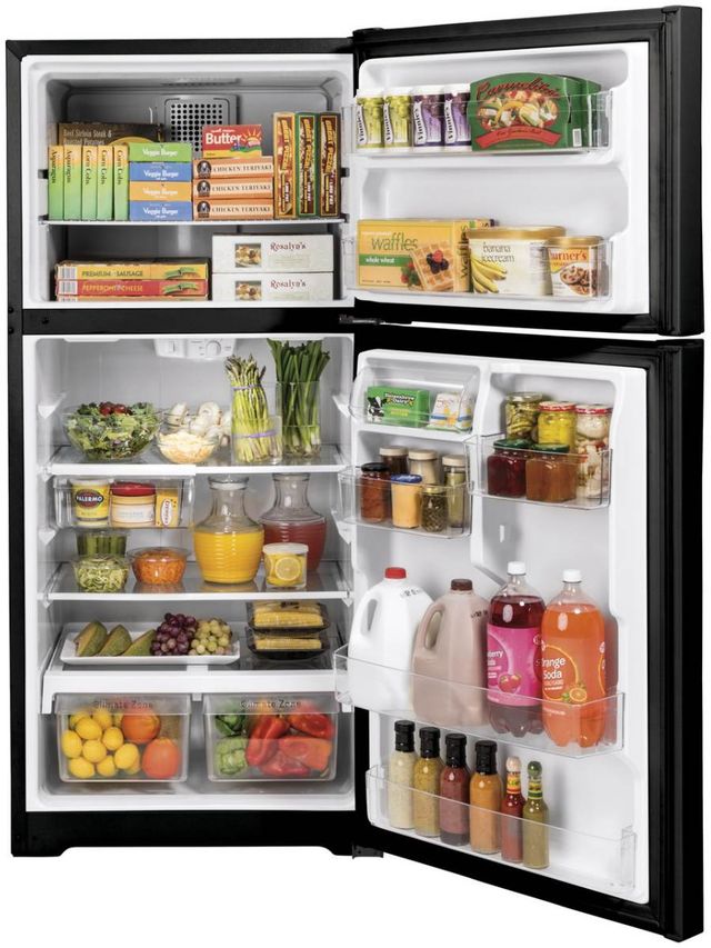 GE® 30" 19.1 Cu. Ft. Black Top Freezer Refrigerator-4