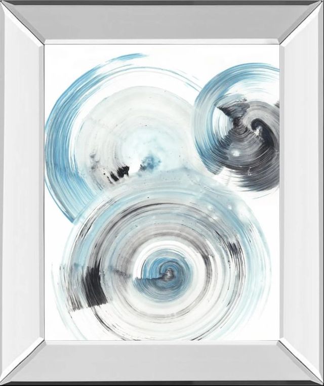 Classy Art Ripple Effect I by Ethan Harper Mirror Framed Wall Art-0