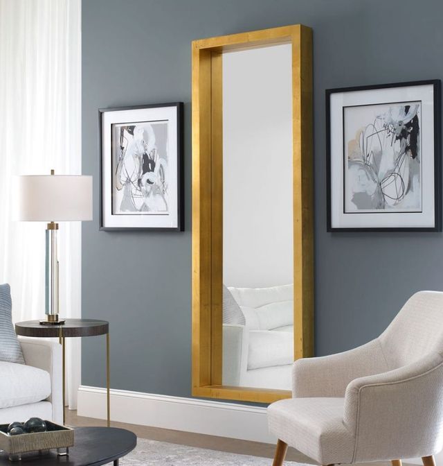 Uttermost® Edmonton Gold Floor Mirror-1