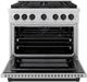 ZLINE Autograph Edition Paramount Series 36" Stainless Steel Pro Style Gas Range with Matte Black Accents -1