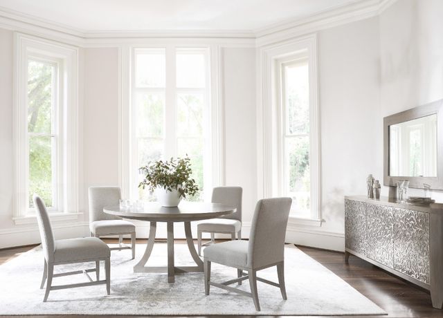 Bernhardt Cornelia Nebbia Extendable Dining Table with 20" Leaf-1