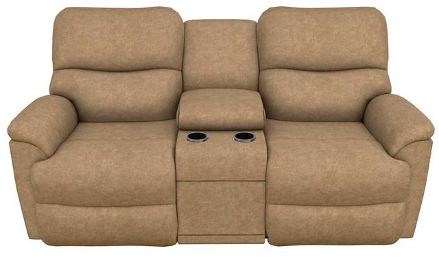 La-Z-Boy® Trouper Camel Power Reclining Loveseat with Console, Headrest, and Lumbar-1