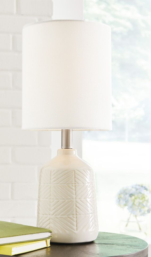 Signature Design by Ashley® Brodewell White Ceramic Table Lamp-2