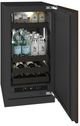 U-Line® Seamless Collection 18" 3.5 Cu. Ft. Panel Ready Beverage Center with Solid Door-4