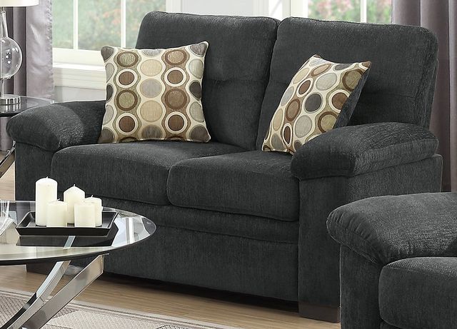 Coaster® Fairbairn Charcoal Loveseat-3