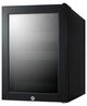 Summit® Beautifridge 14" 0.9 Cu. Ft. Black Commercial Cosmetics Refrigerator with Green Lights-1