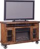aspenhome® Industrial Fruitwood 62" Highboy Fireplace Console-1