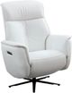 Parker House® Tripp Cortana White Leather Power Swivel Recliner P1-0