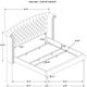 Coaster® Melody 4-Piece Pacific Blue California King Bedroom Set-2
