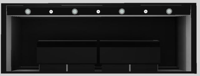 Vent-A-Hood® Designer Series 66" Black Wall Mounted Range Hood-1