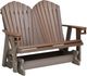 Nature's Best Furniture Customizable Adirondack Polyethylene Outdoor Double Glider with Cup-0